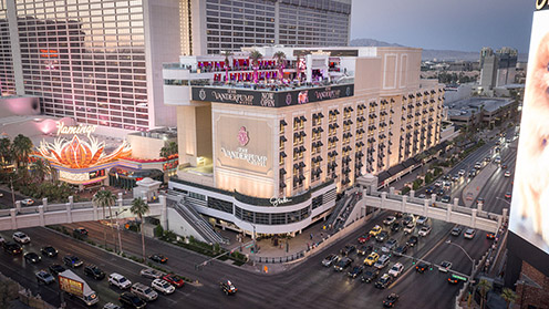 The exterior of the Vanderpump Hotel. Credit: Caesars Entertainment