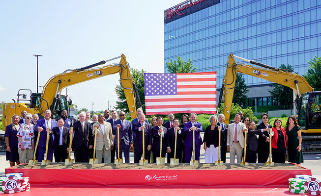 Resorts World New York City held a ground breaking ceremony in late July in the city’s Queens borough.