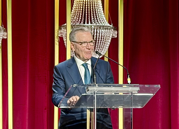 Brian D. Stevens, Executive Chairman, ConferenceDirect, LLC, speaks on October 11 during “An Evening of Legacy & Leadership – Brian D. Stevens” at Caesars Palace in Las Vegas. The event raised $1 million for the Brian D. Stevens Hospitality Fund, which the creator of ConferenceDirect established to support the next generation of leaders in the hospitality and meetings industry.